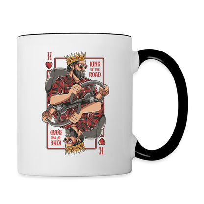 KIND OF THE ROAD - Bi-color Coffee Mug - white/black