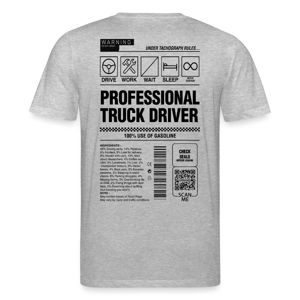 TRUCKER LABEL - T-shirt - heather grey