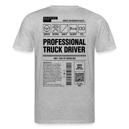 TRUCKER LABEL - T-shirt - heather grey