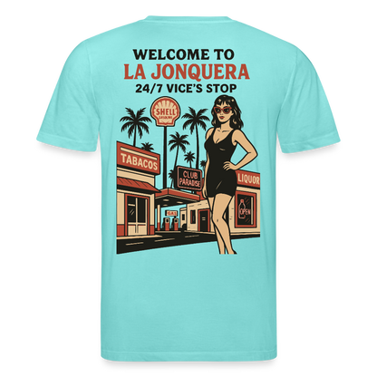 LA JONQUERA - T-shirt (more colors) - pool blue