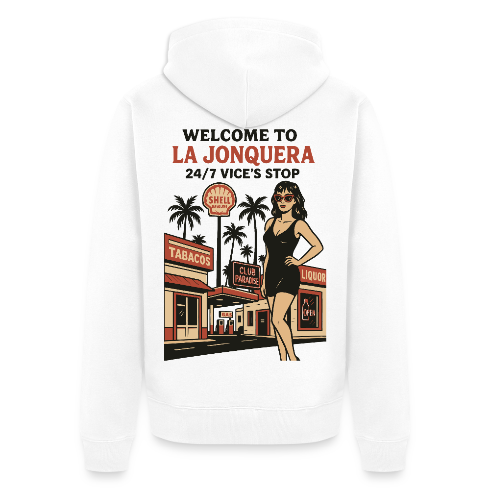 LA JONQUERA - Zipped Hoodie (more colors) - white