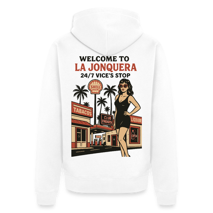 LA JONQUERA - Zipped Hoodie (more colors) - white