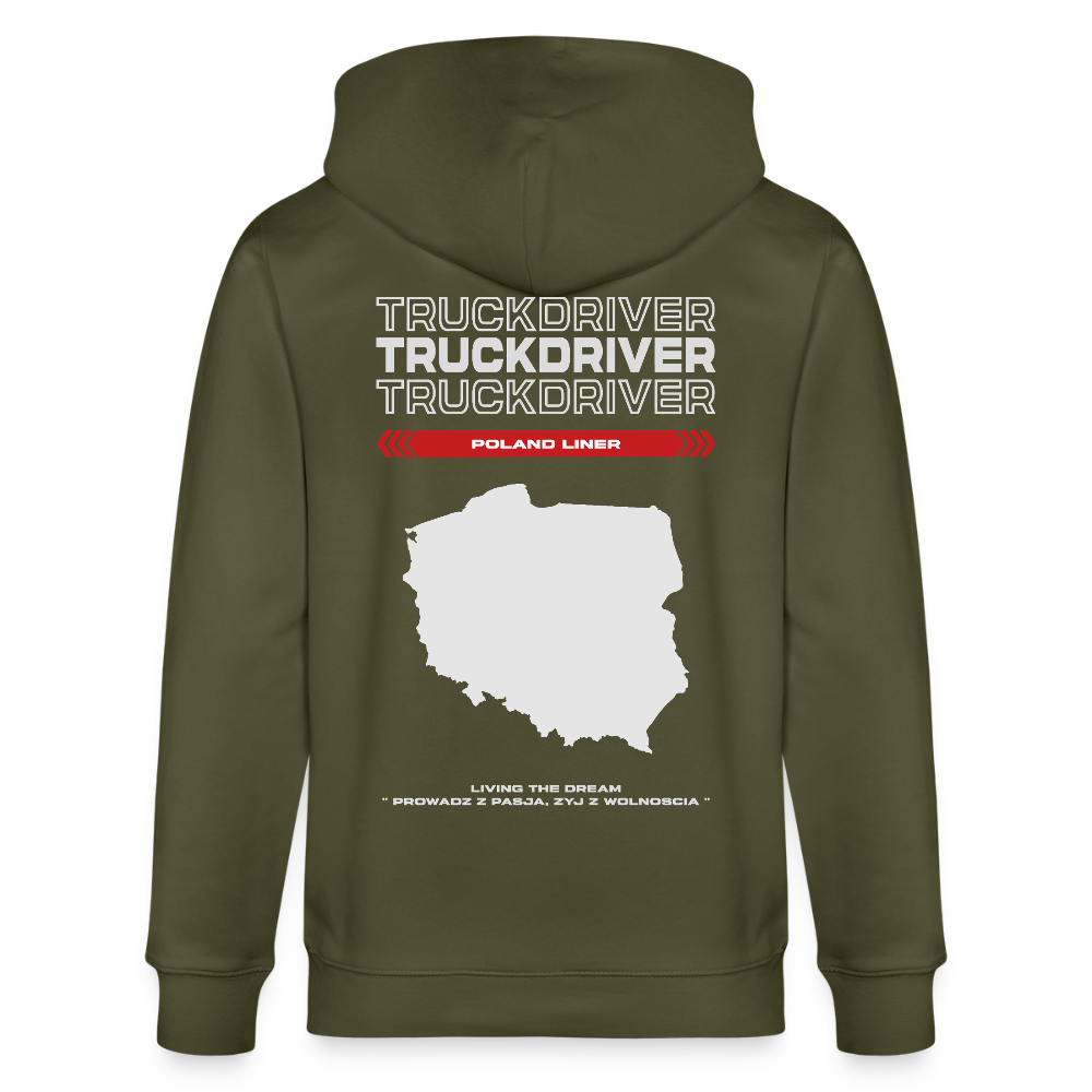 POLAND Liner - Zipped Hoodie - khaki