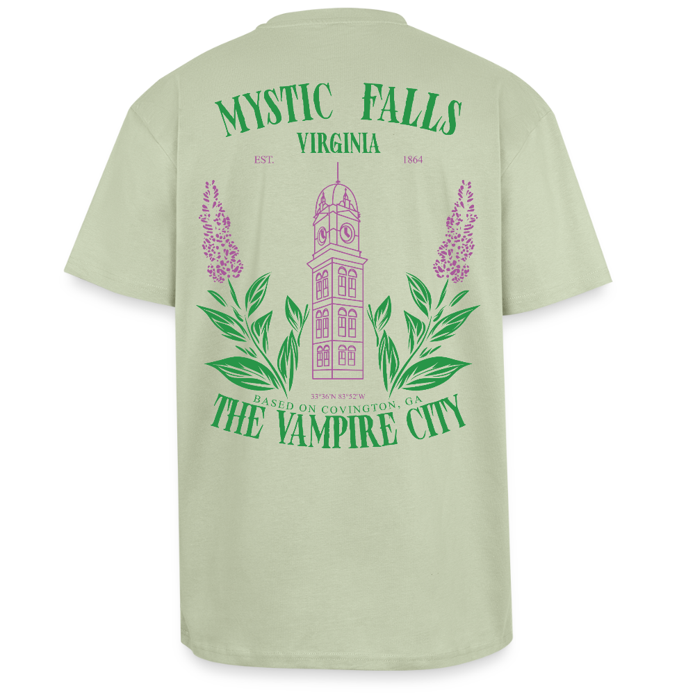 MYSTIC FALLS - THE VAMPIRES DIARIES - T-SHIRT - soft salvia 