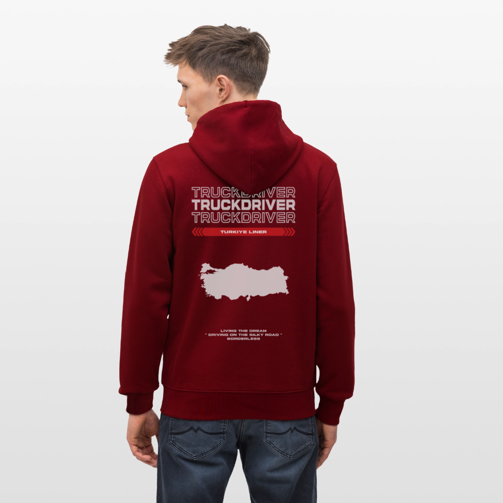 TURKIYE Liner - Zipped Hoodie - burgundy