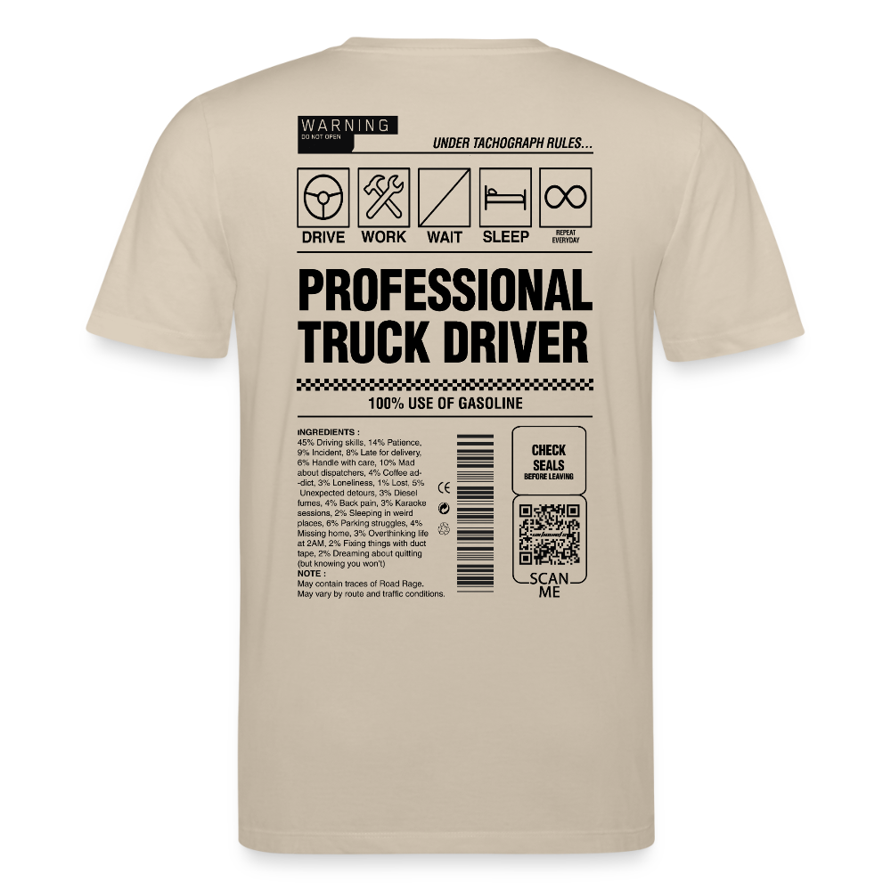 TRUCKER LABEL - T-shirt - beige
