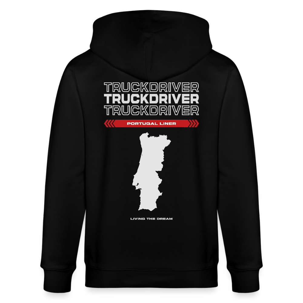 PORTUGAL Liner - Zipped Hoodie - black