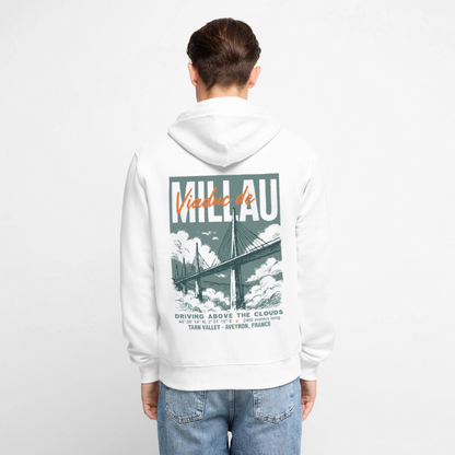 VIADUC DE MILLAU - Zipped Hoodie - white