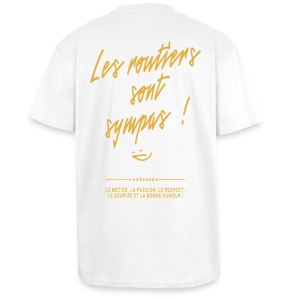 LES ROUTIERS SONT SYMPAS - T-shirt - white