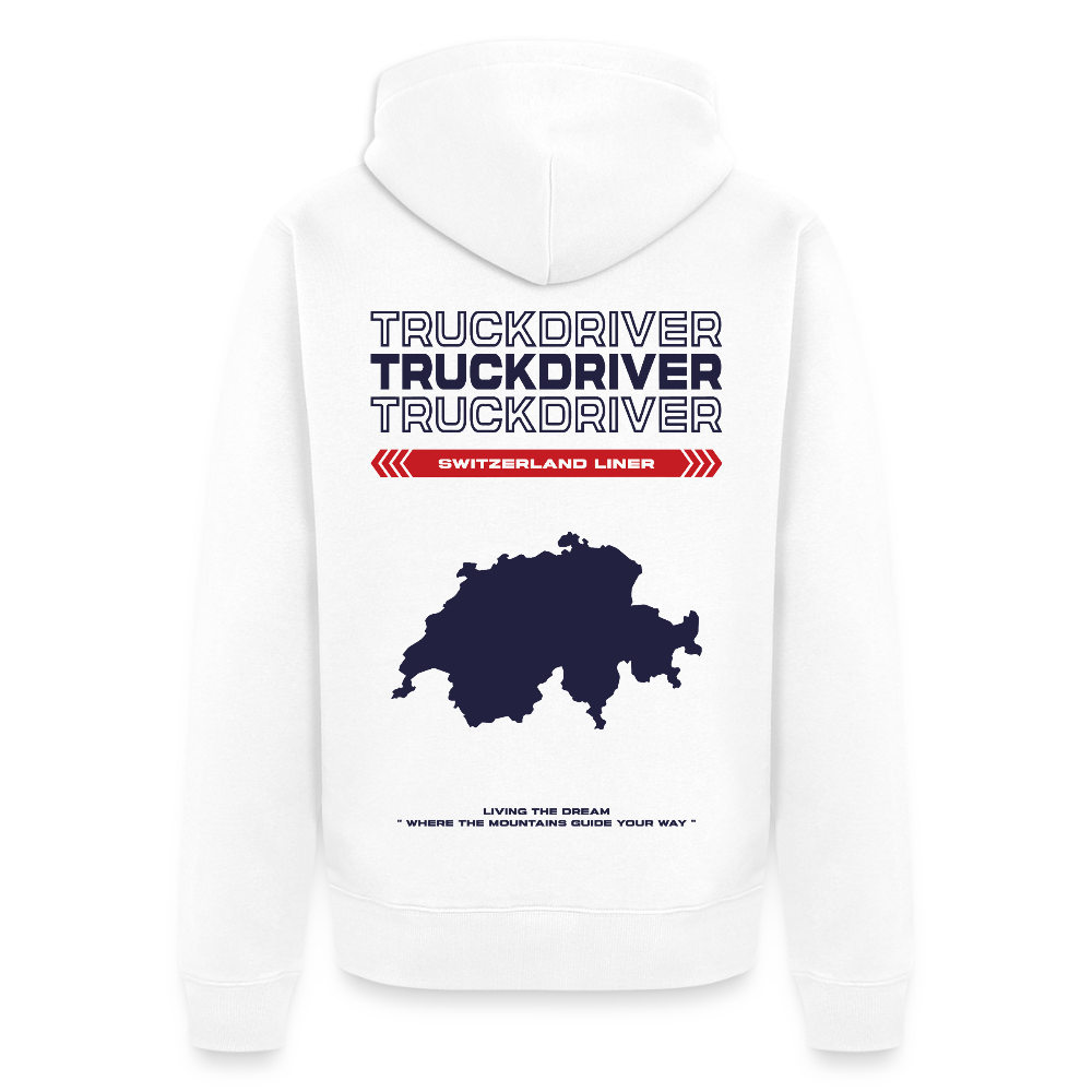 SWITZERLAND Liner - Zipped Hoodie (White) - white