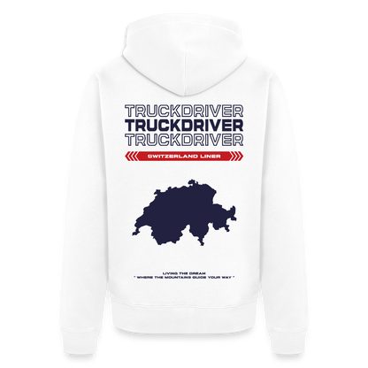 SWITZERLAND Liner - Zipped Hoodie (White) - white