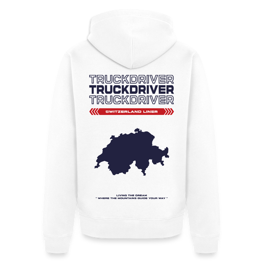SWITZERLAND Liner - Zipped Hoodie (White) - white