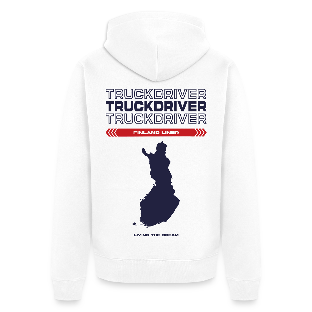 FINLAND Liner - Zipped Hoodie (White) - white