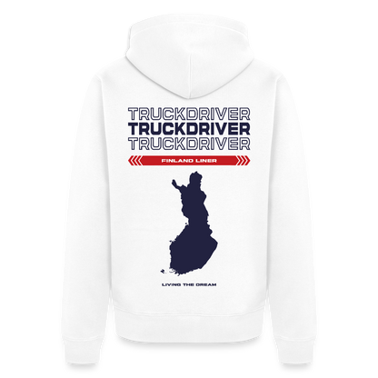 FINLAND Liner - Zipped Hoodie (White) - white