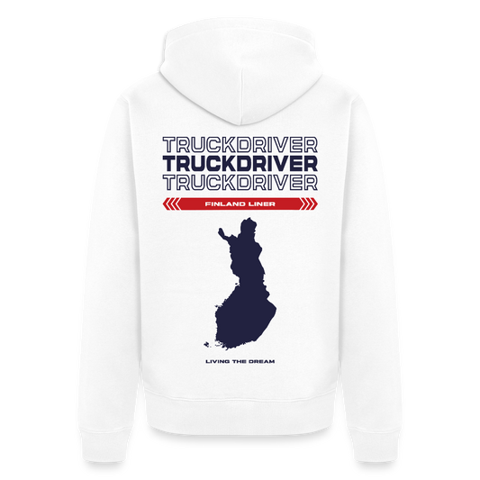 FINLAND Liner - Zipped Hoodie (White) - white