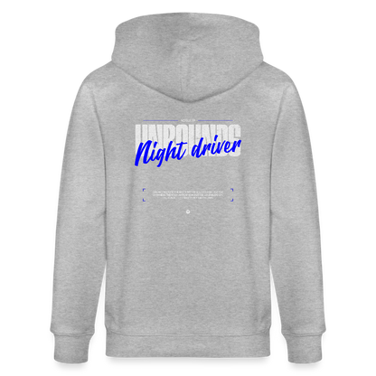 NIGHT DRIVER - Zipped Hoodie - heather grey