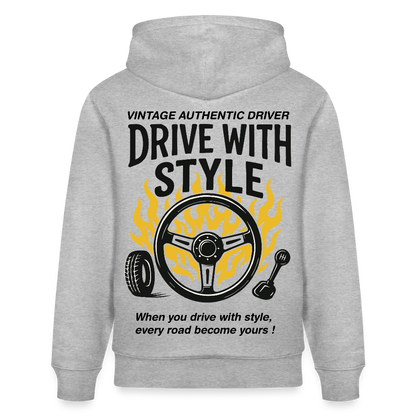 VINTAGE DRIVER - Hoodie - heather grey