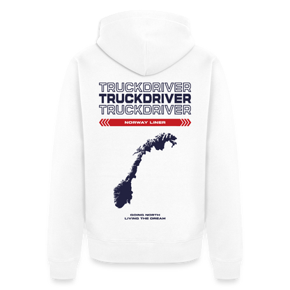 NORWAY Liner - Zipped Hoodie (White) - white