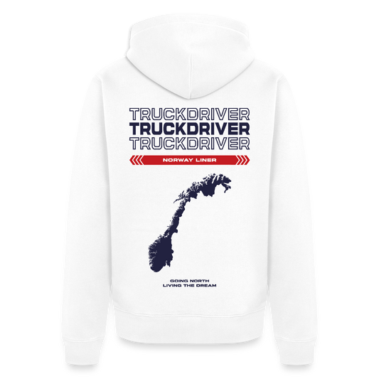 NORWAY Liner - Zipped Hoodie (White) - white