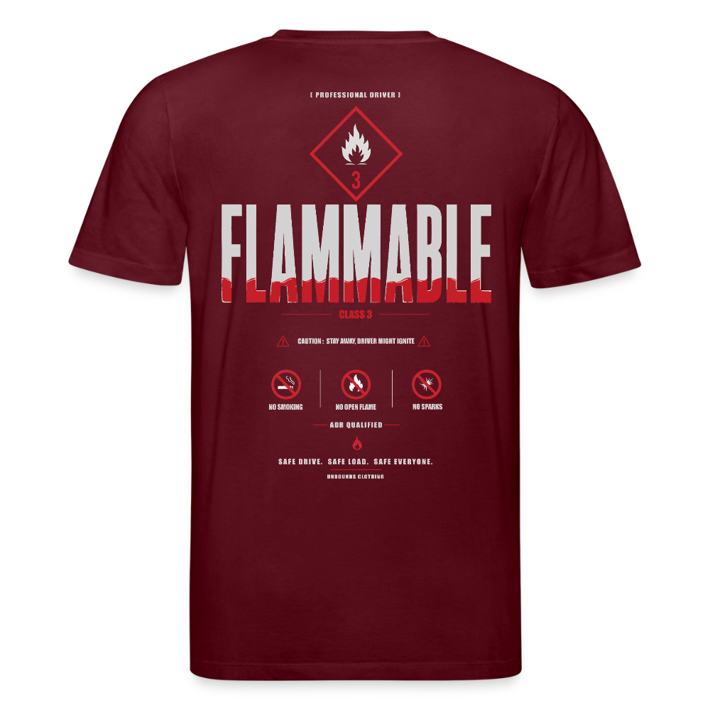 FLAMMABLE ADR - T-shirt V1 - burgundy