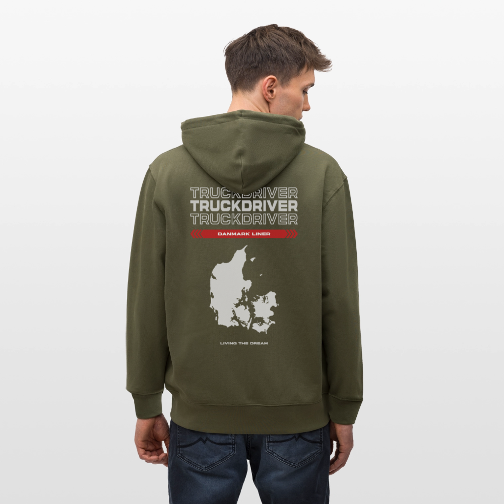 DANMARK Liner - Zipped Hoodie - khaki