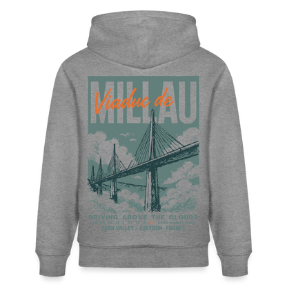 VIADUC DE MILLAU - Hoodie (more colors) - slub heather grey