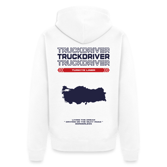 TURKIYE Liner - Zipped Hoodie (White) - white