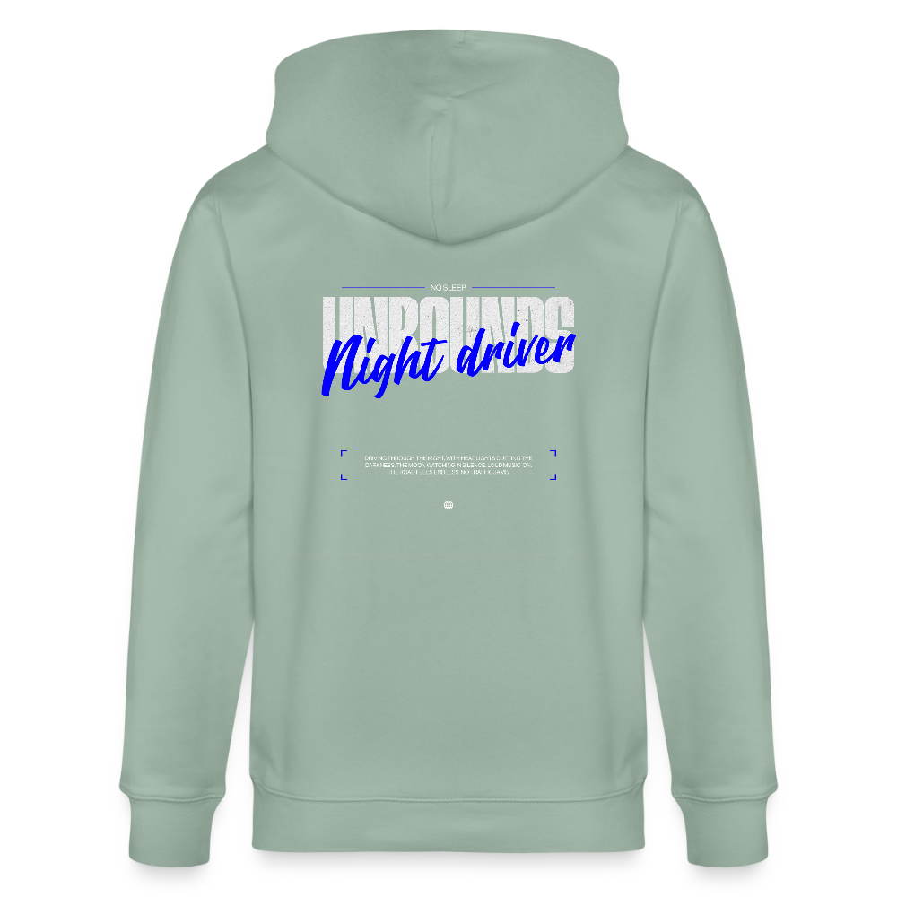 NIGHT DRIVER - Zipped Hoodie - aloe