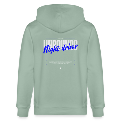 NIGHT DRIVER - Zipped Hoodie - aloe