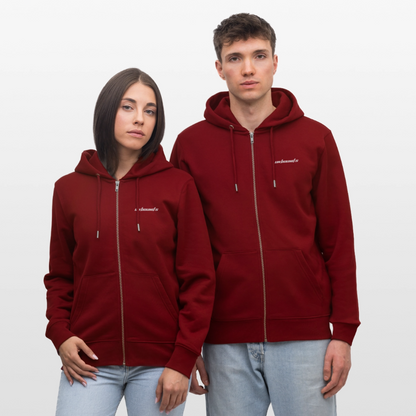 SPAIN Liner - Zipped Hoodie - burgundy