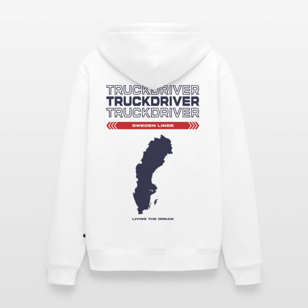 SWEDEN Liner - Zipped Hoodie (White) - white