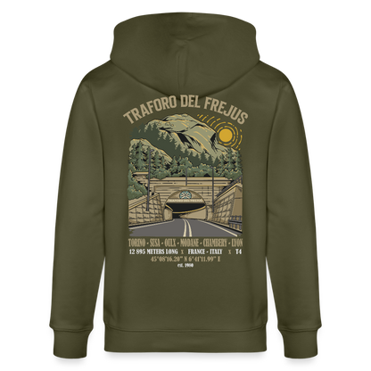 BEYOND FREJUS - Zipped Hoodie - khaki