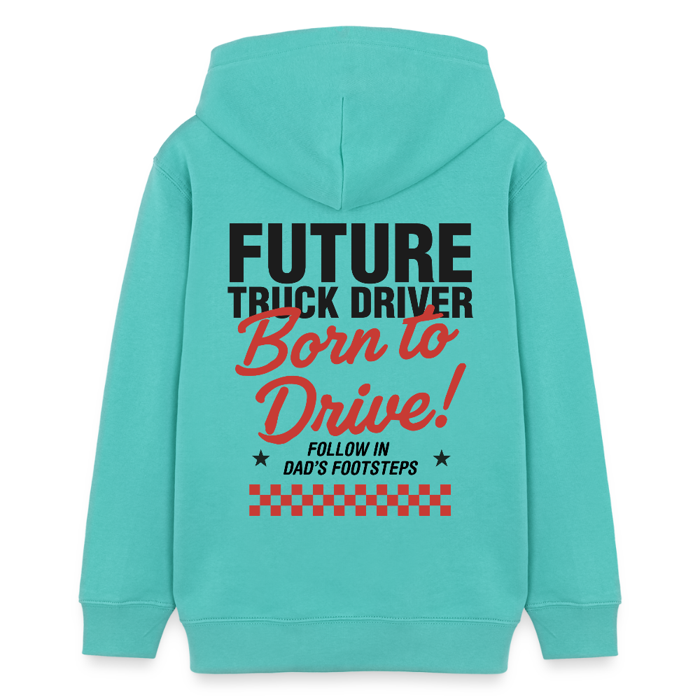 BORN TO DRIVE (DAD) - Teenagers Hoodie - pool blue