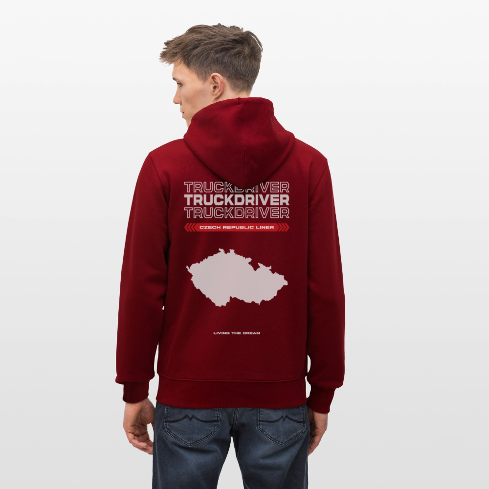 CZECH REPUBLIC Liner - Zipped Hoodie - burgundy