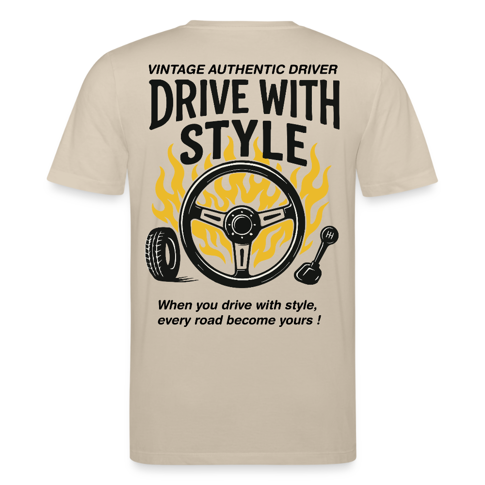 AUTHENTIC DRIVER - T-shirt - beige