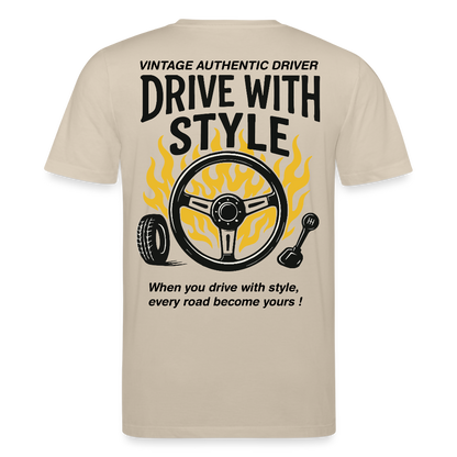 AUTHENTIC DRIVER - T-shirt - beige