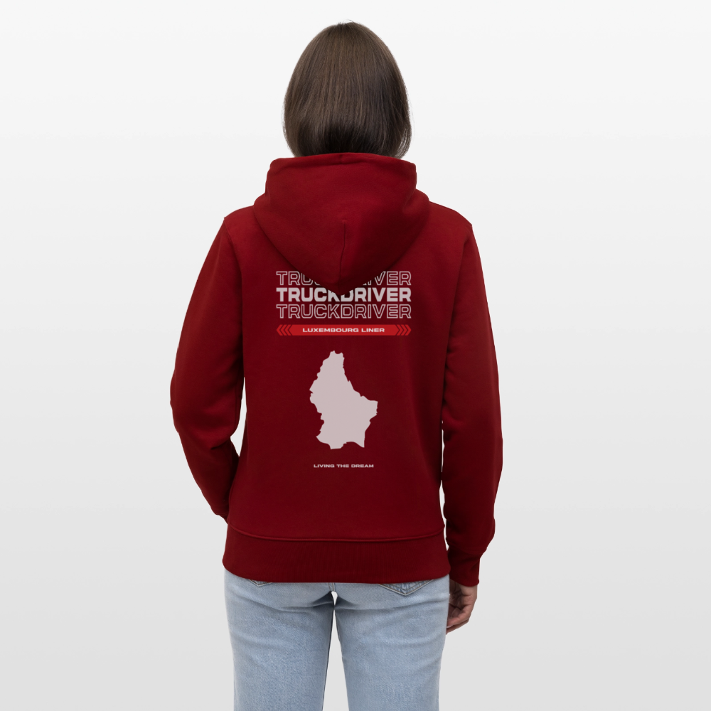 LUXEMBOURG Liner - Zipped Hoodie - burgundy