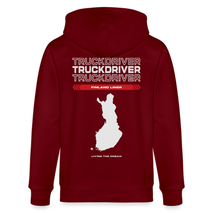 FINLAND Liner - Zipped Hoodie - burgundy