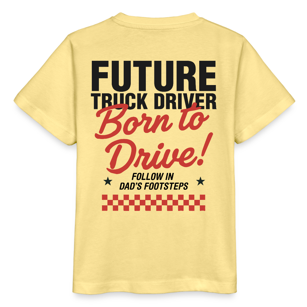 BORN TO DRIVE (DAD) - Kids T-shirt - viva yellow 