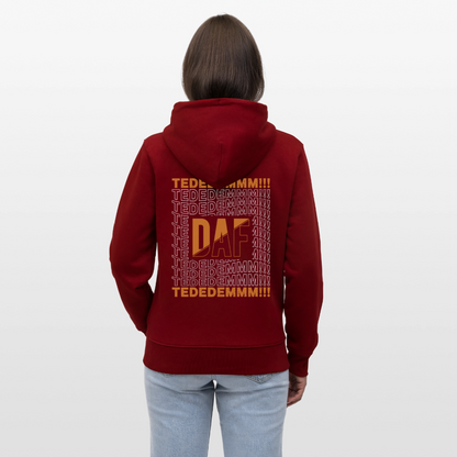 TEDEDEM - Zipped Hoodie - burgundy