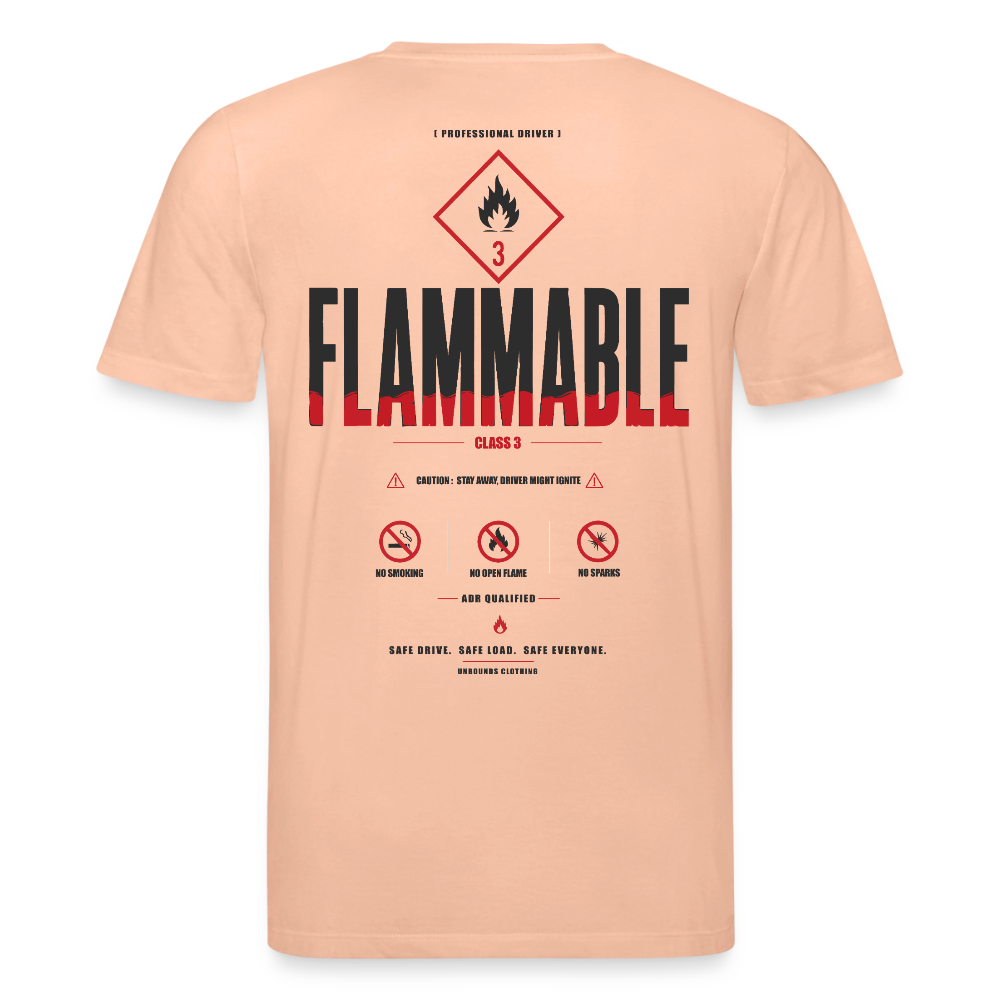 ADR FLAMMABLE V2 - T-Shirt - peach