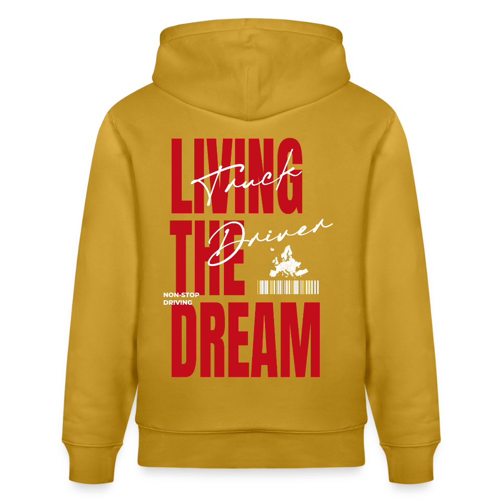 LIVING THE DREAM - Hoodie - ochre