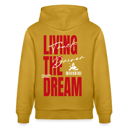 LIVING THE DREAM - Hoodie - ochre