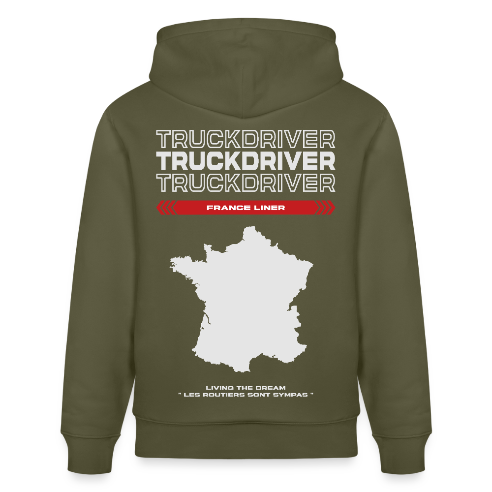 FRANCE Liner - Hoodie - khaki green