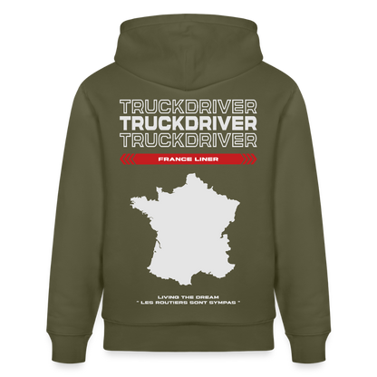 FRANCE Liner - Hoodie - khaki green