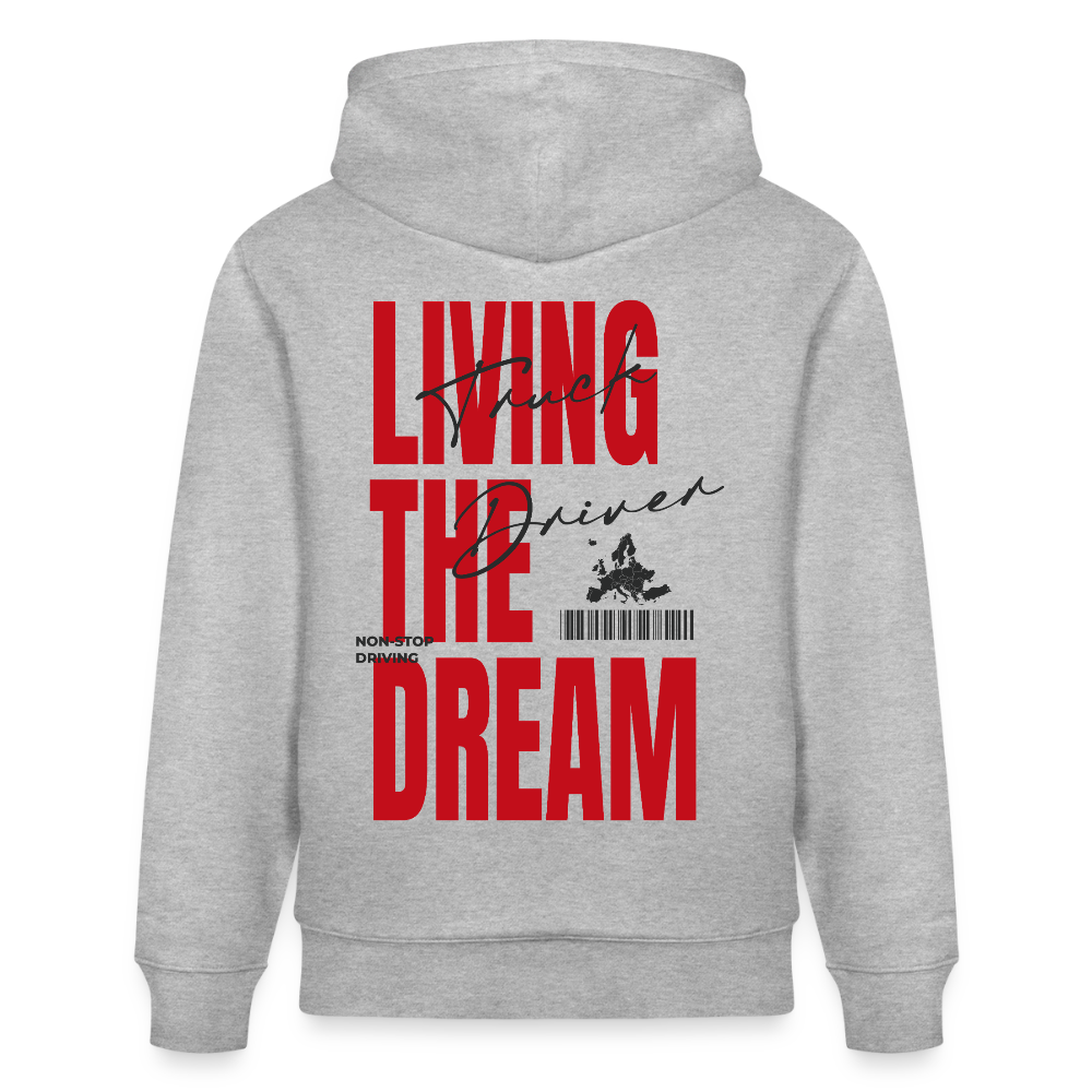 LIVING THE DREAM - Hoodie (more colors) - heather grey