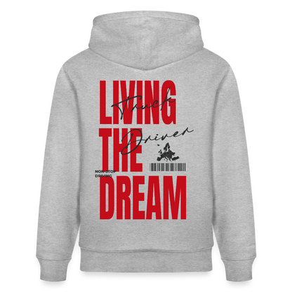 LIVING THE DREAM - Hoodie (more colors) - heather grey