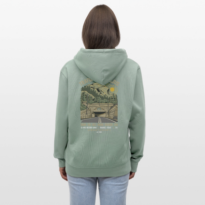 BEYOND FREJUS - Zipped Hoodie - aloe