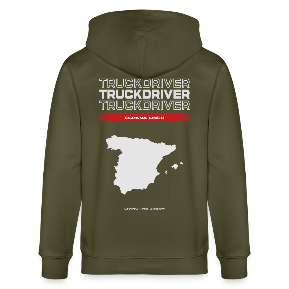 SPAIN Liner - Zipped Hoodie - khaki