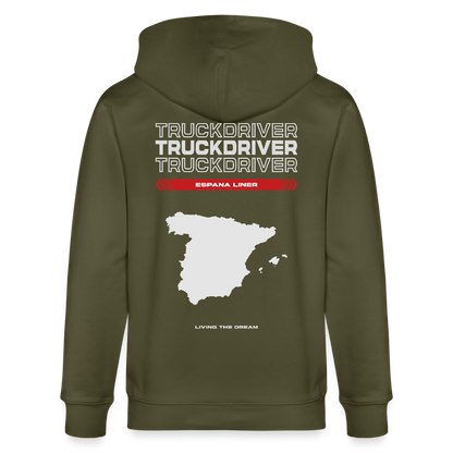 SPAIN Liner - Zipped Hoodie - khaki